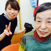 名古屋市昭和区御器所アールアドバンスの訪問美容の様子