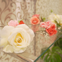 名古屋市昭和区のヘアサロンかわいいバラの飾り
